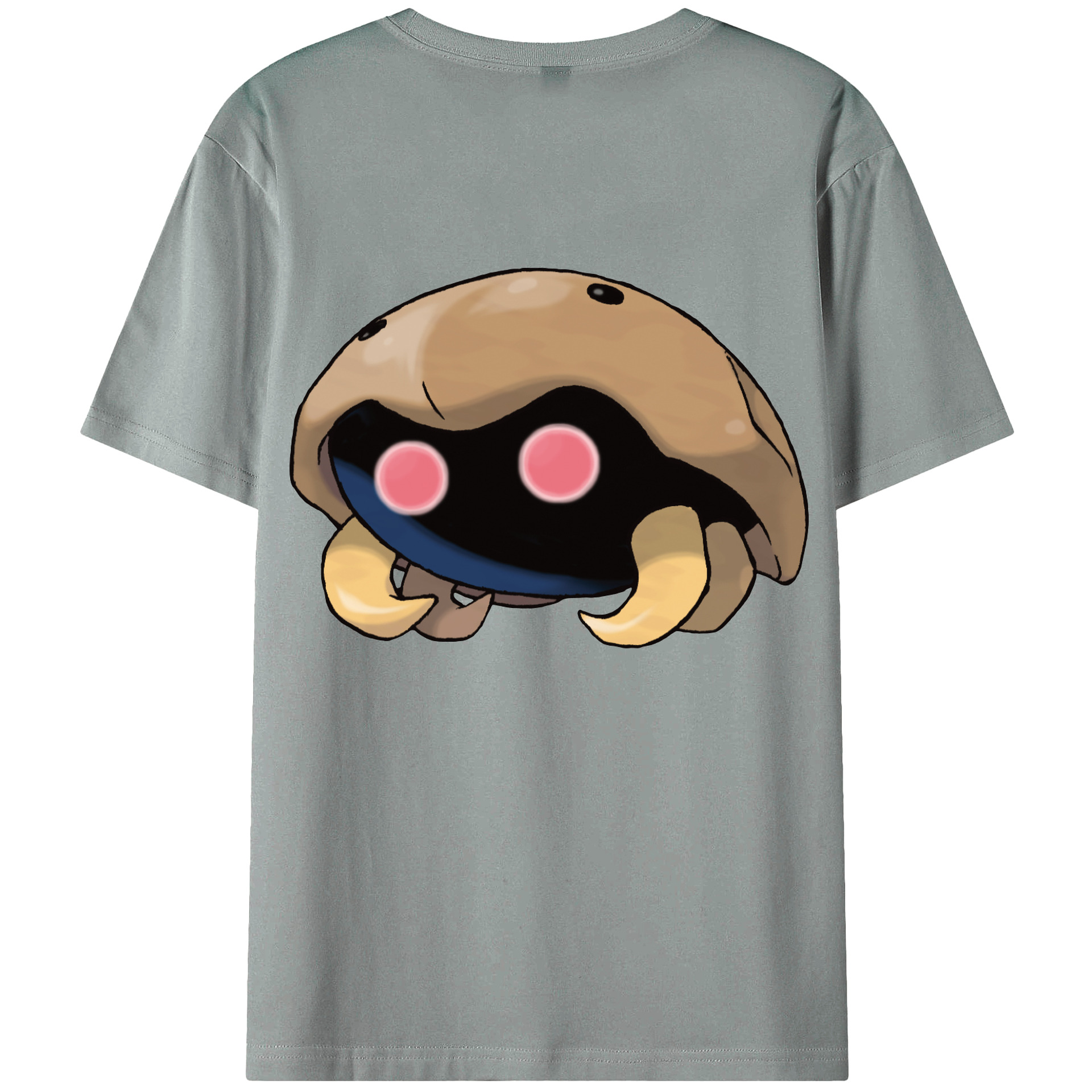 （画像用） ポケットモンスター Pokémon 綿100％ メンズ半袖Tシャツ（バックプリント） 通気性